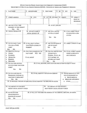 New Jersey Assistance for Community Caregiving Application