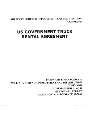 Semi truck rental agreement - U.S. Government Rental Truck Agreement #1 - defensetravel dod