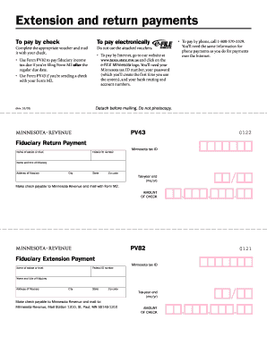 Minnesota Fiduciary Tax Payment Form