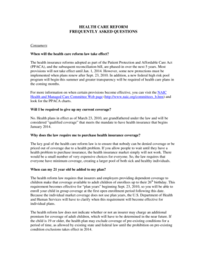 Bank reconciliation quiz - Health care reform frequently asked questions - NH.gov - nh