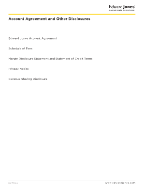Fillable Online Account Agreement and Other Disclosures - Edward Jones ...