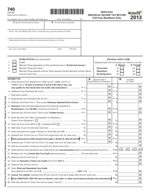 Kentucky Individual Income Tax Return