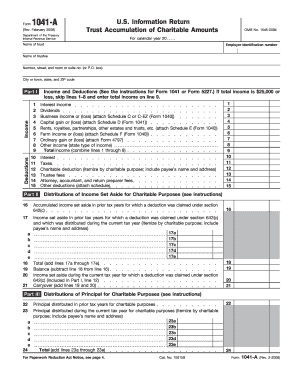 Form 1041-A U.S. Information Return