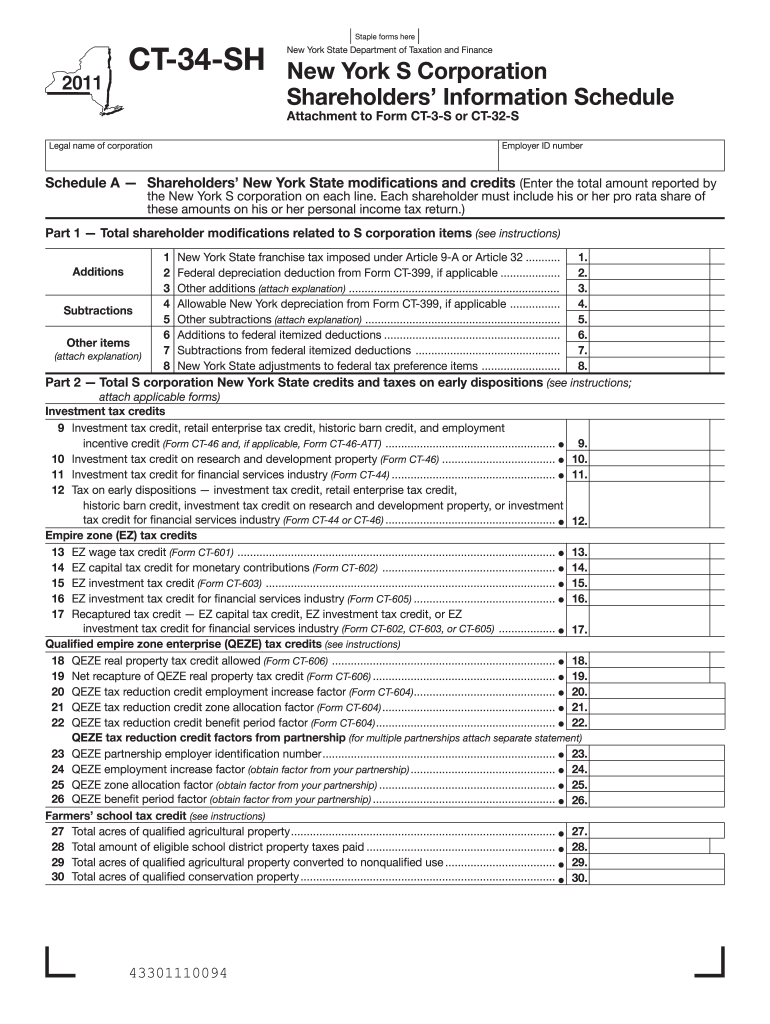 ct 2011 34sh form Preview on Page 1.