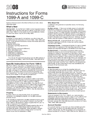Instructions for Forms 1099-A and 1099-C