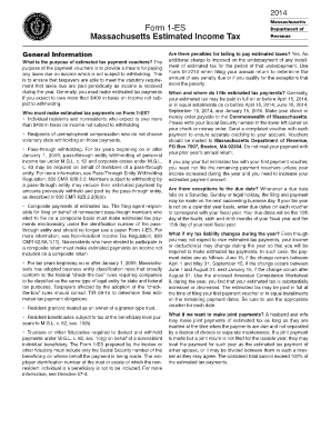 Massachusetts Estimated Income Tax Payment Voucher