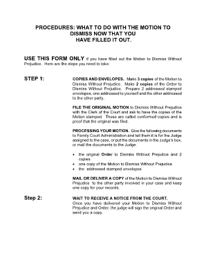Motion to Dismiss Without Prejudice