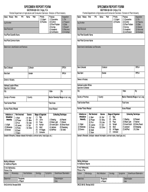 Florida Plant Problem Report Form