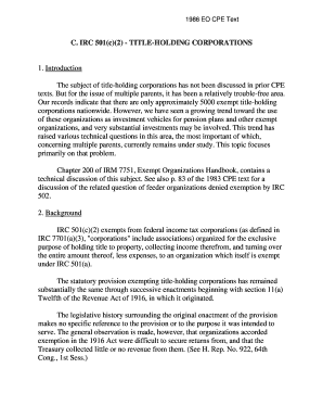IRC 501(c)(2) Title-Holding Corporation Guide