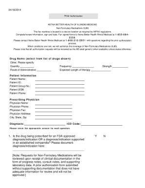 Aetna Better Health Illinois Medicaid Prior Authorization Form