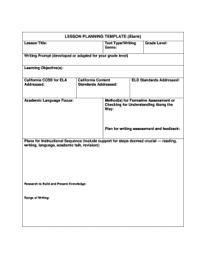 Fillable Online Blank Lesson Planning Template (in .pdf form ...
