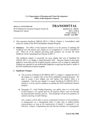 Transmittal Letter - Hud-Oig - hudoig
