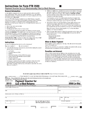 Form FTB 3588 Payment Voucher