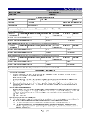 Form U4 Securities Industry Registration