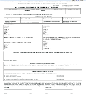 Chicago Residential Lease Agreement