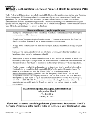 Authorization to Disclose Protected Health Information