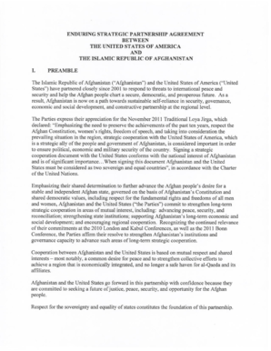 Enduring Strategic Partnership Agreement - The White House - whitehouse