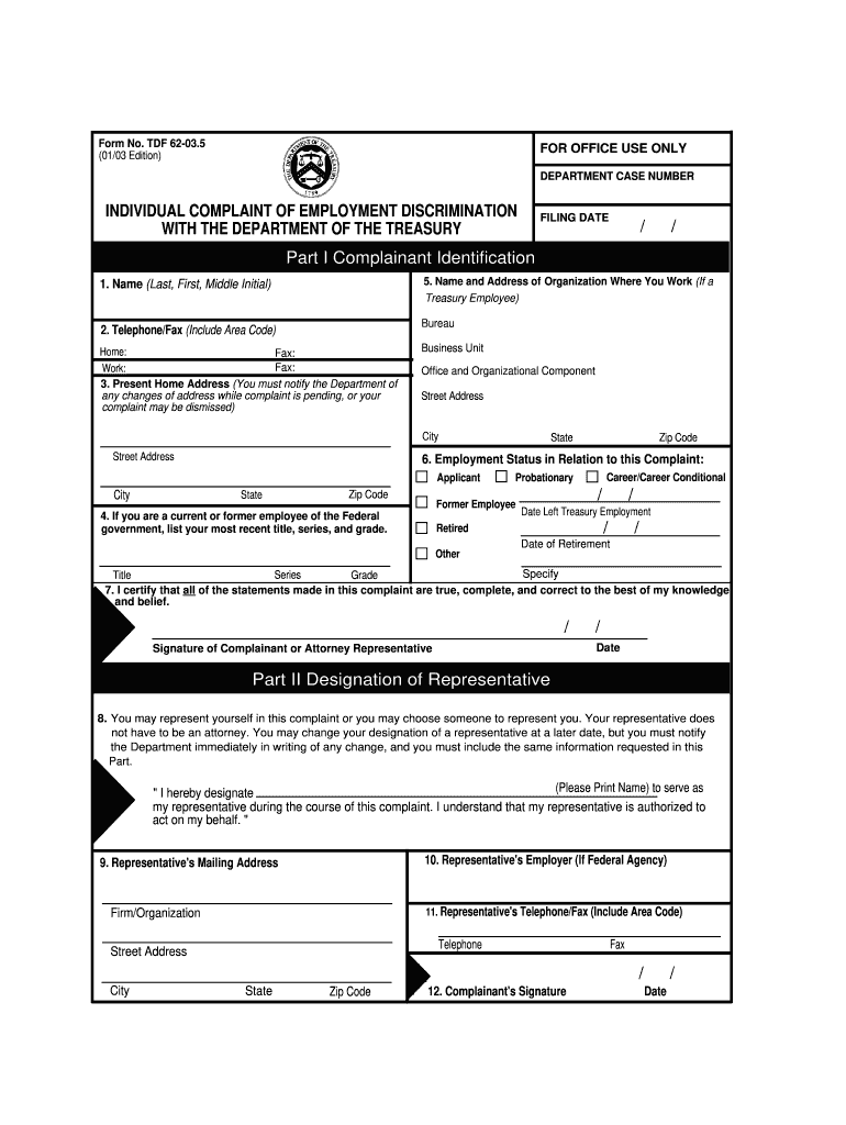 editable form tdf 62 035 2003 Preview on Page 1