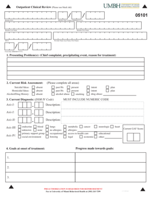 Mental Health Treatment Plan Form