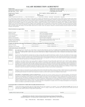 Salary Redirection Agreement