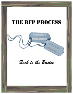 THE RFP PROCESS - window state tx