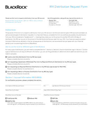 IRA Distribution Request Form
