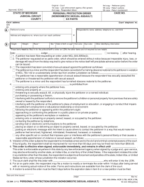 Michigan Personal Protection Order