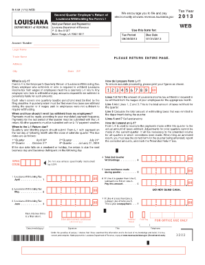 Louisiana Withholding Tax Form L1