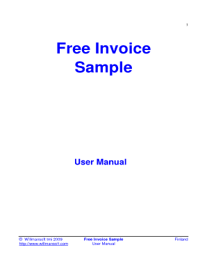 Fillable pdf invoice - Free Invoice Sample - Willmansoft