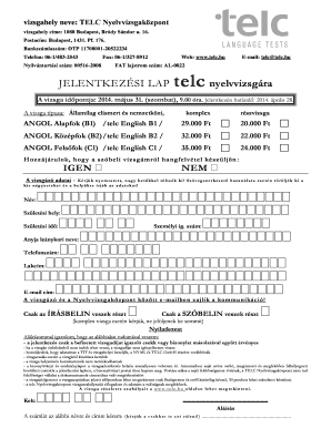 TELC Language Exam Registration Form