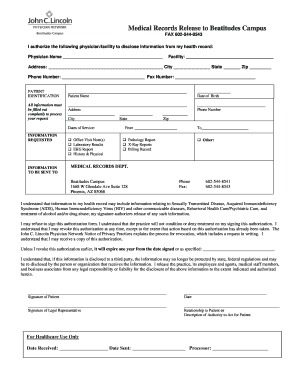 Medical Records Release Form