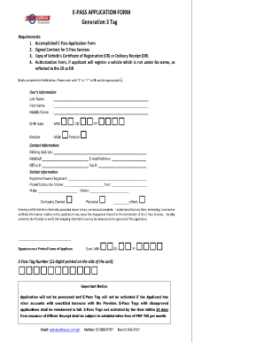 E-Pass Application Form