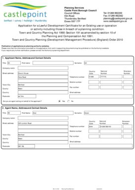 Application for Lawful Development Certificate
