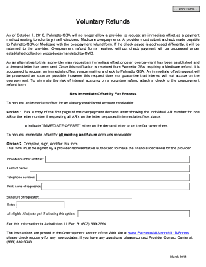 Medicare Overpayment Refund Form