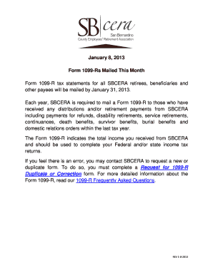 Form 1099-R Tax Statement