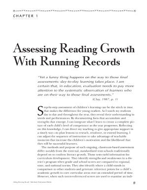 Assessing Reading Growth with Running Records