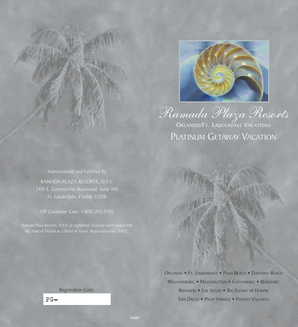 Ramada Plaza Resorts Vacation Certificate