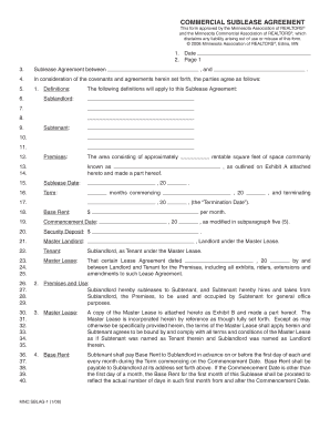 sublease agreement amusement rides form