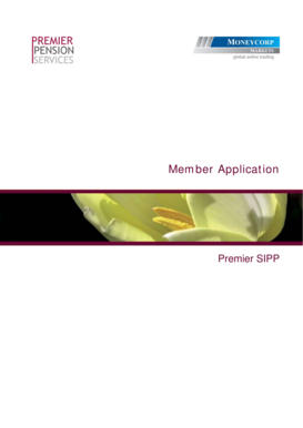 Premier SIPP Member Application