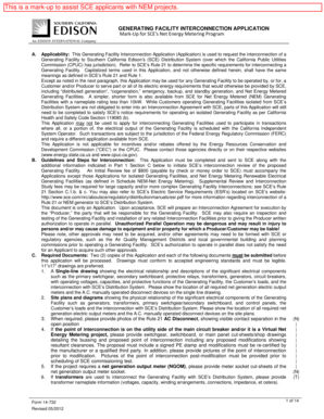 Generating Facility Interconnection Application