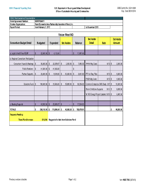 Consortium Budget Spreadsheet - Vision West ND