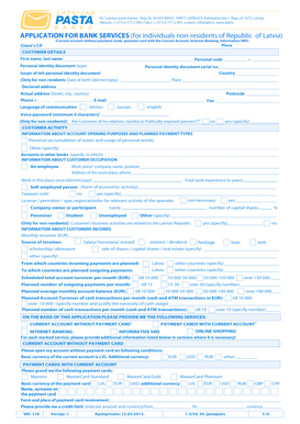 Latvian Bank Services Application