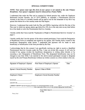 Spousal Consent Form