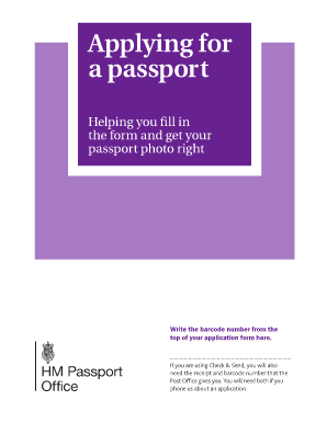 UK Passport Application Form