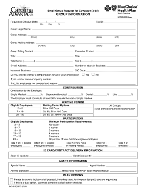 Carolina Advantage Agent New Group Checklist