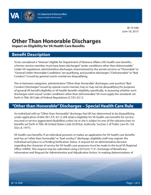 Medical discharge benefits