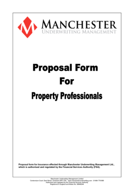 Professional Indemnity Insurance Proposal Form