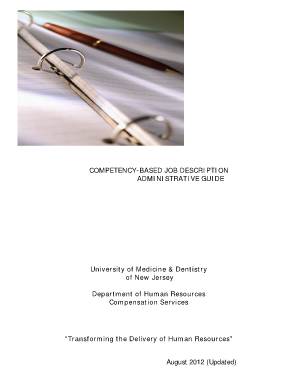 Competency-Based Job Description Template