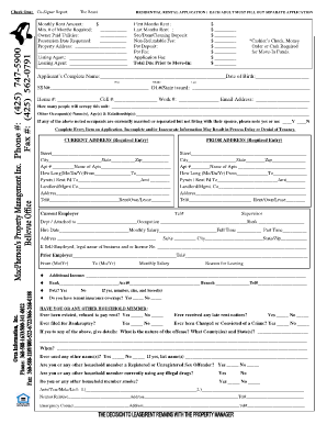 Residential Rental Application