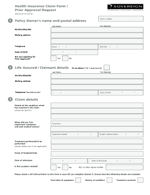 Health Insurance Claim Form